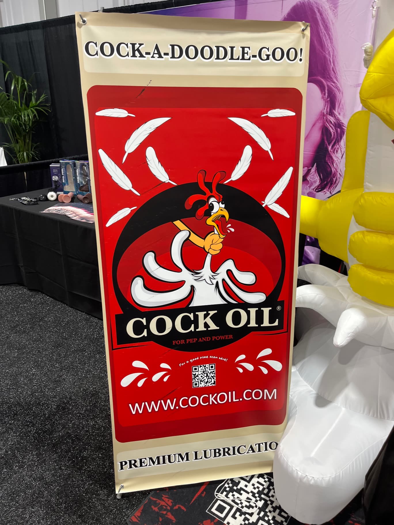Cock-A-Doodle-Goo! premium lubrication banner